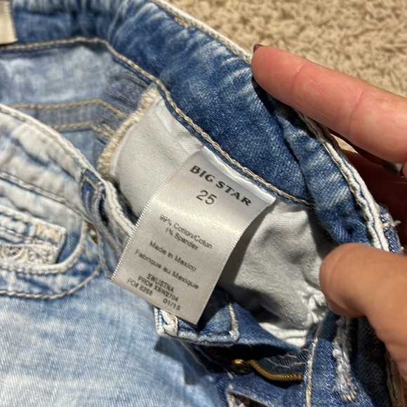Big Star denim shorts size 25 - Picture 4 of 4